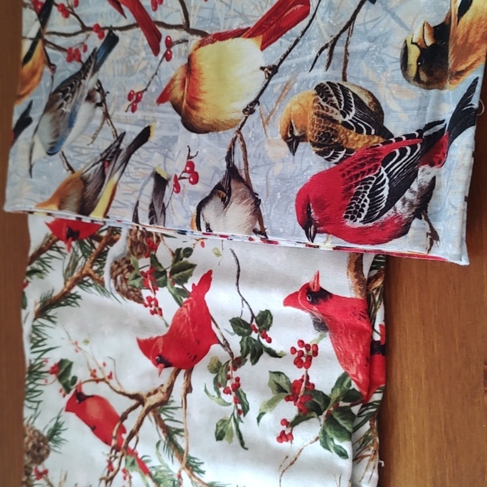 Bird Fabric Pack. Cardinals-44"X49" Multi-bird-48"X46"